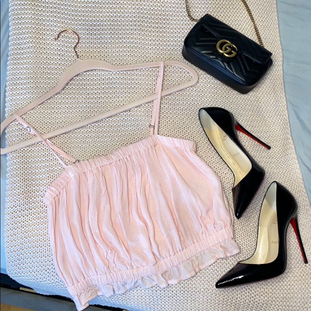 Hollister crop top pink